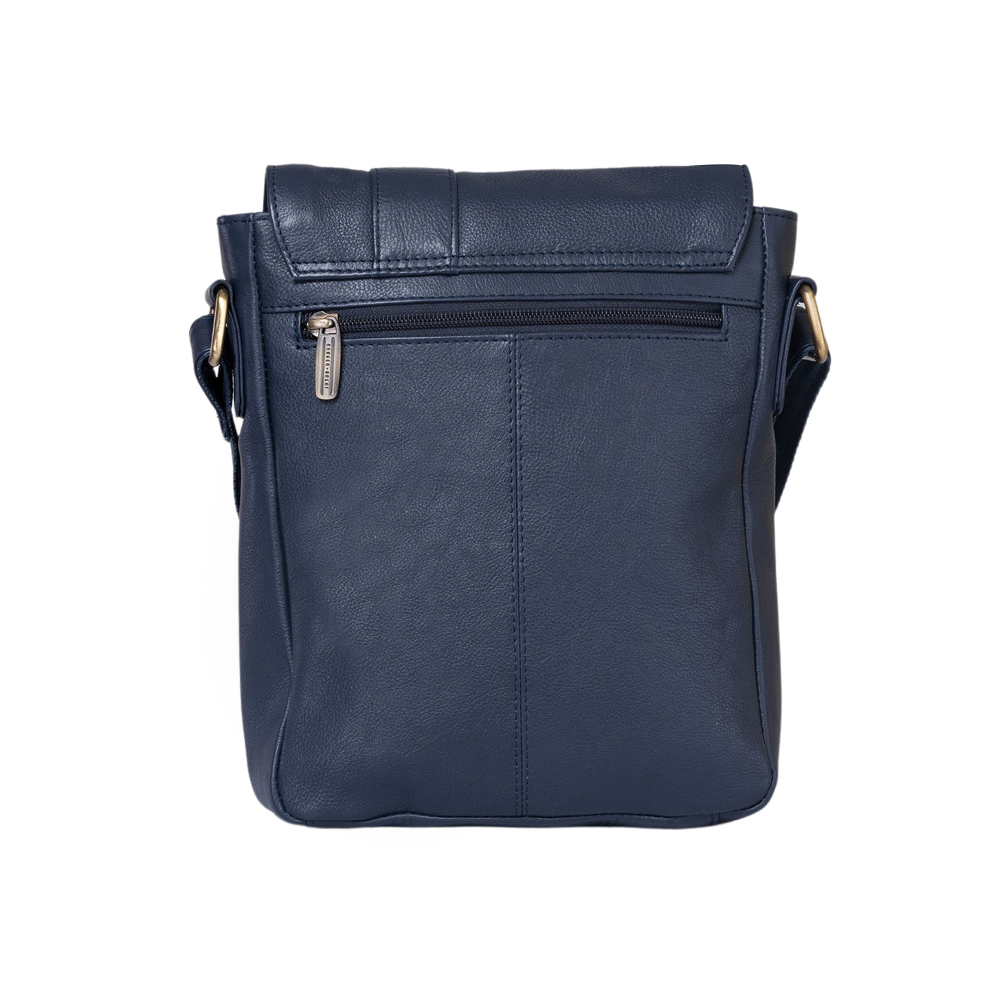 Kuger-Brent Prescott Navy Genuine Leather Unisex Sling Bag