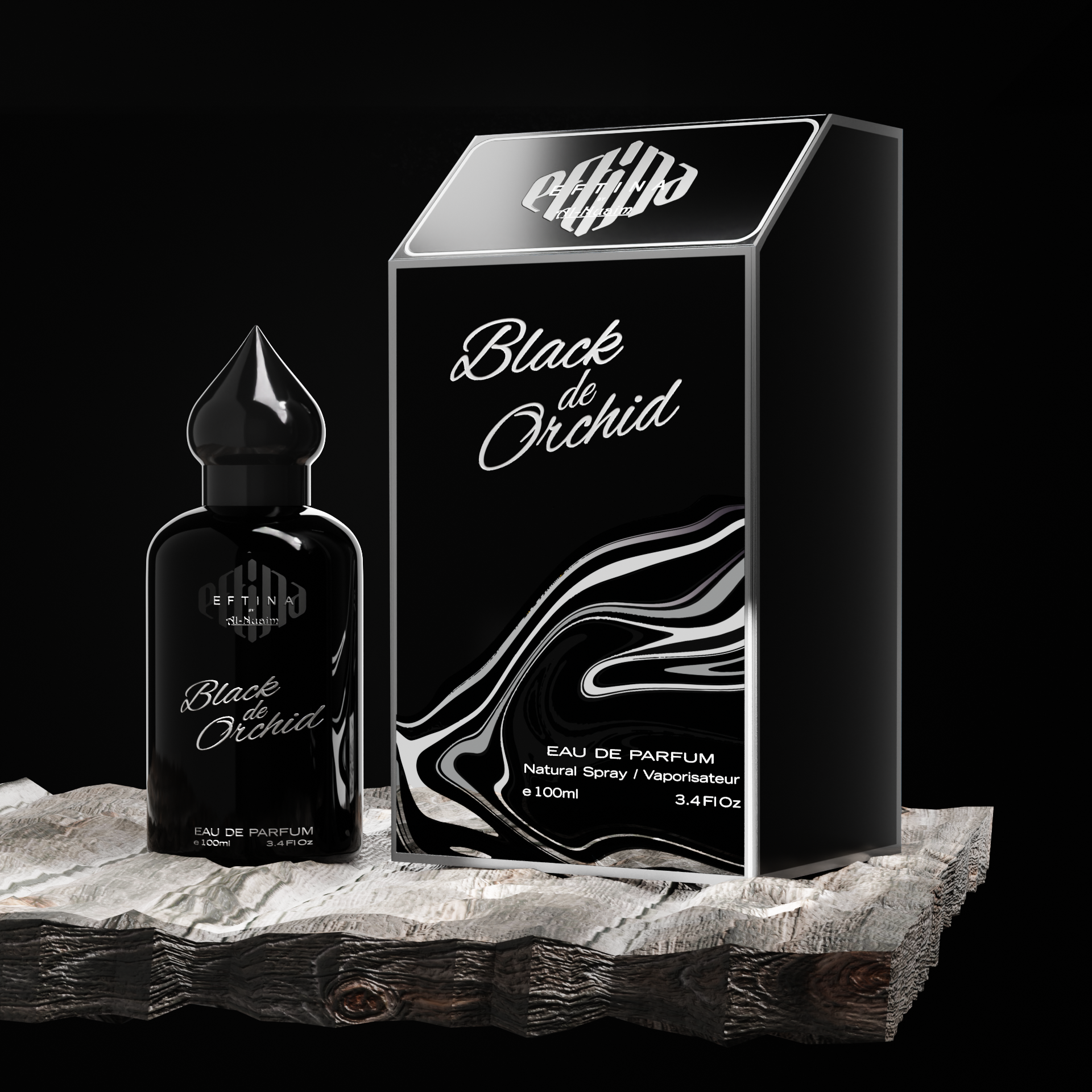 Al-Nuaim Eftina Black De Orchid Eau De Parfum 100ml