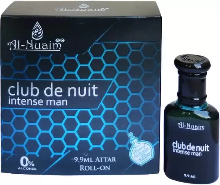Al Nuaim Club de Black Intense man 9.9ml Roll-on Attar