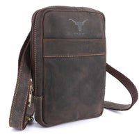 Thumbnail for Pinato Genuine Leather Messenger Bag Brown for Women & Men (PL-5618)