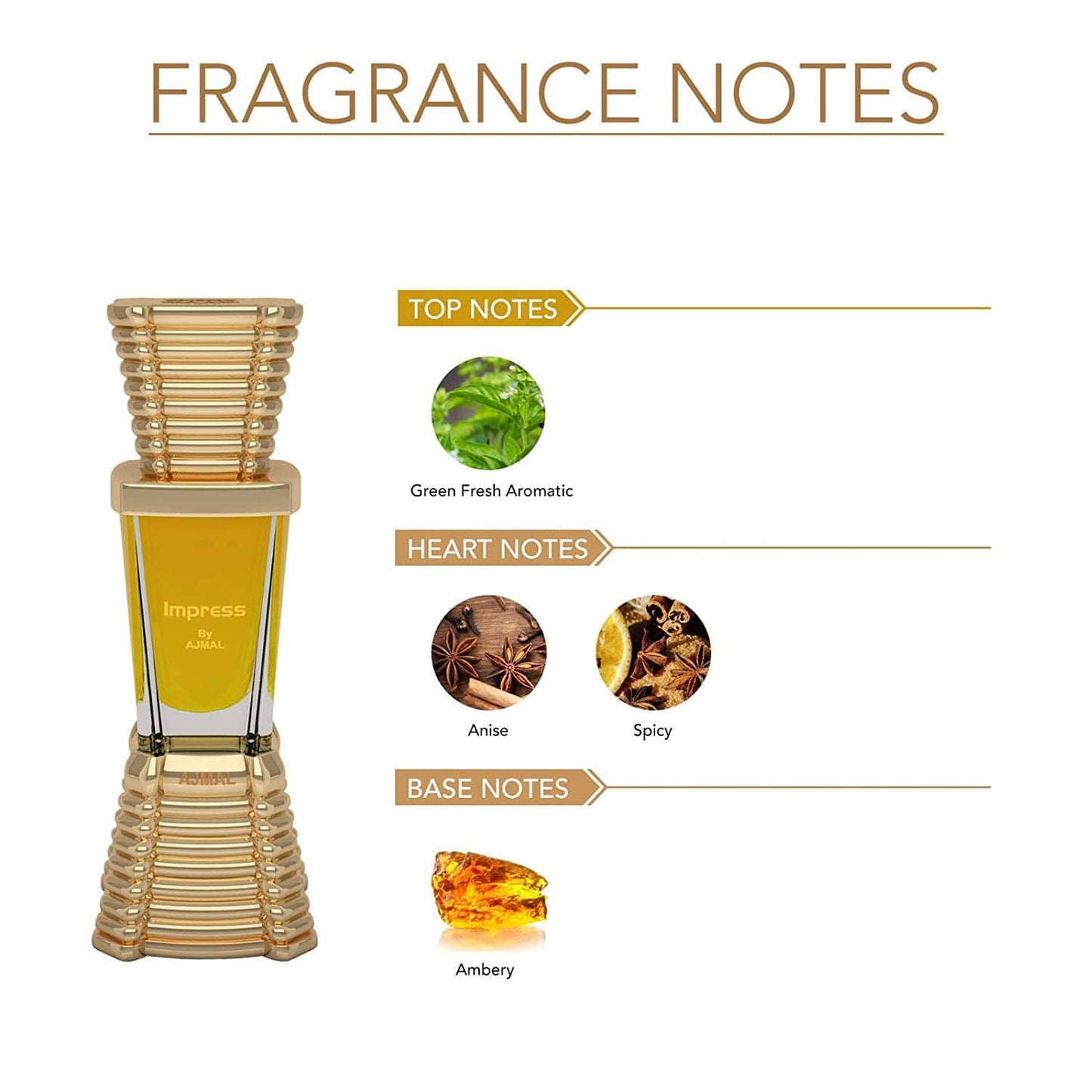 Ajmal Imress Attar 10ml Notes