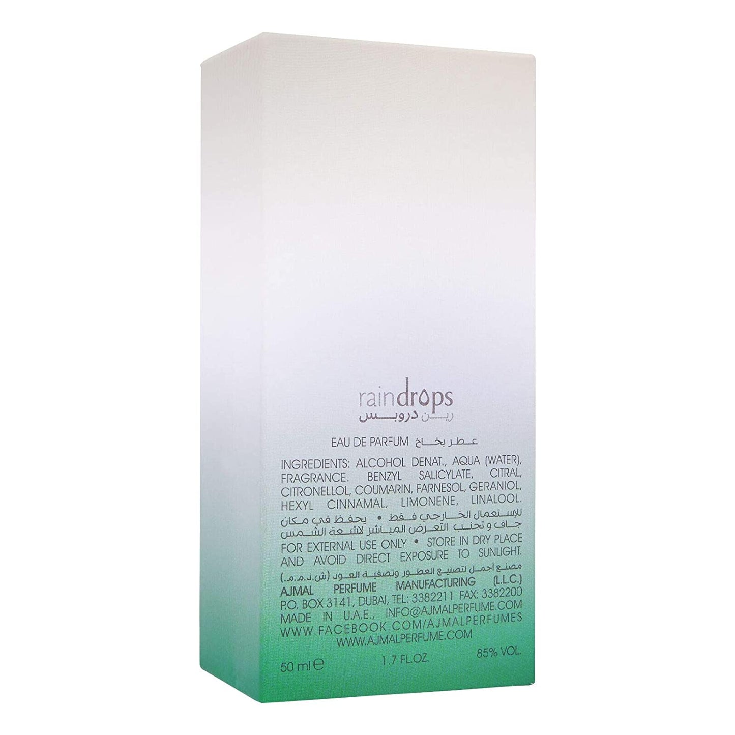 Ajmal Raindrops 50ml EDP Pack
