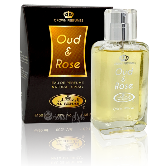 Al Rehab Oud & Rose Eau De Parfum Men and Women 50ml