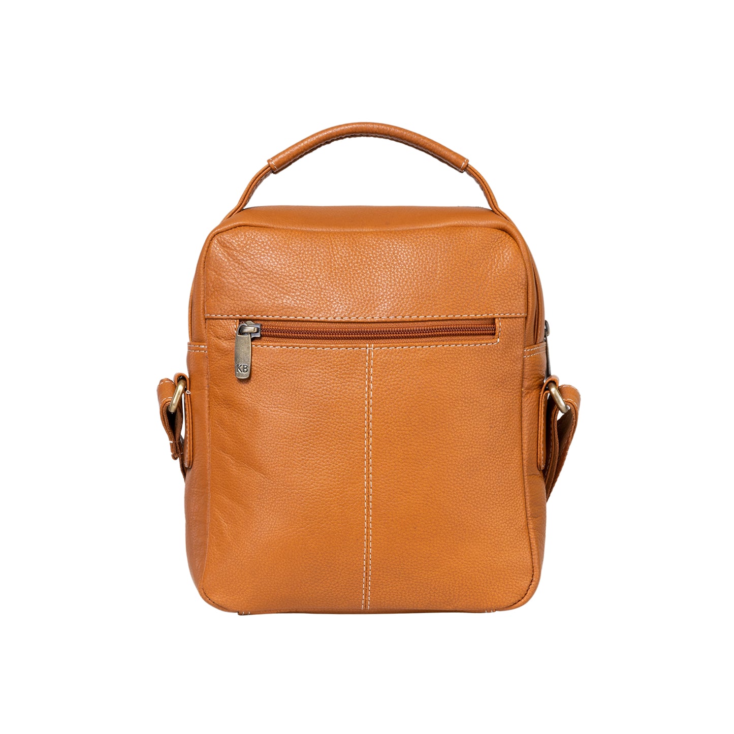 Kuger-Brent Levy Cognac Genuine Leather Unisex Sling Bag