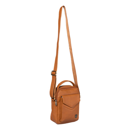 Kuger-Brent Ukizo Cognac Genuine Leather Unisex Sling Bag