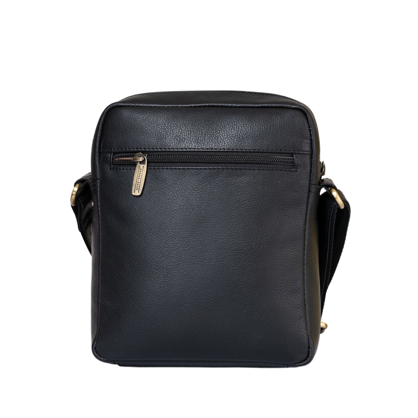 Kuger-Brent Citron Black Genuine Leather Unisex Sling Bag