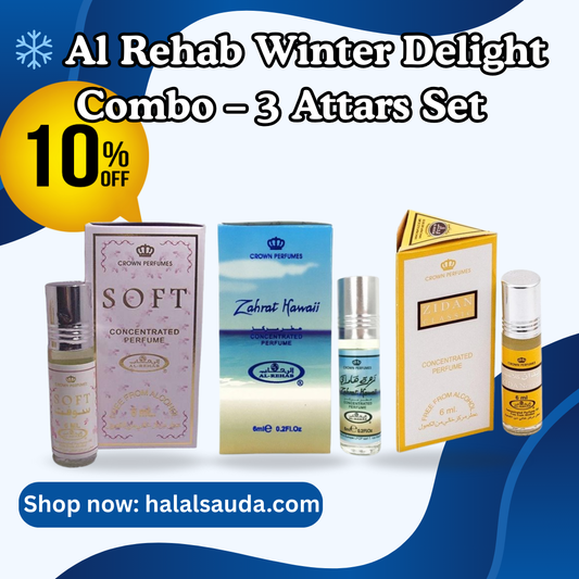 Al Rehab Winter Delight Combo – 3 Attars Set