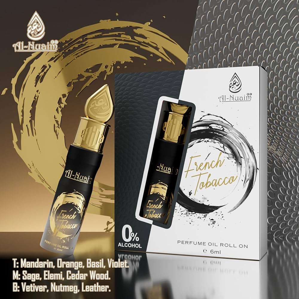 Al Nuaim French Tobacco Attar – 6ml Roll-On