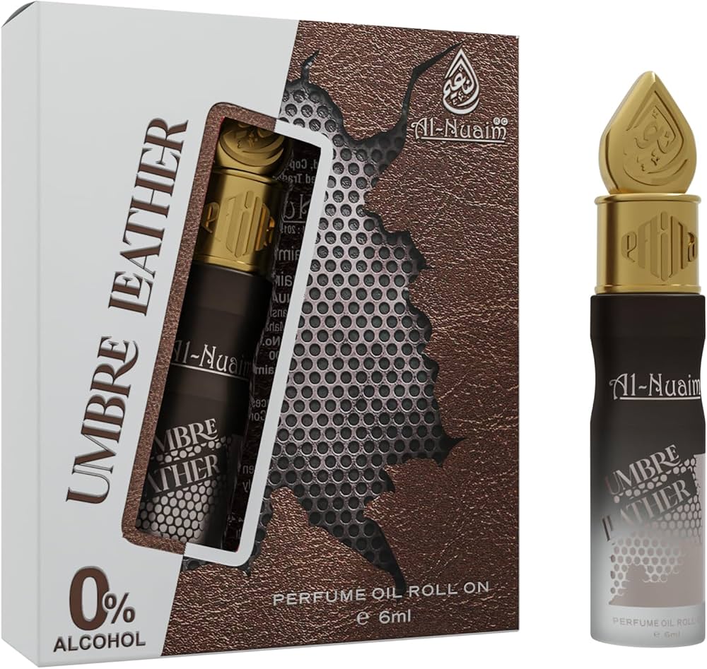 Al Nuaim Umbre Leather Attar 6ml Roll On