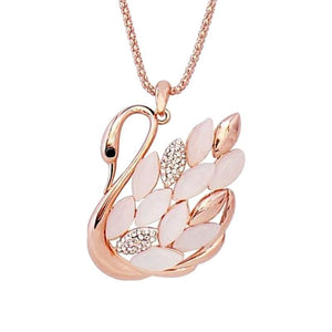 Swiss Fashion 24K Gold Plated Goose Pendant Necklace