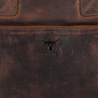 Thumbnail for Pinato Genuine Leather Cognac Messenger Laptop Bag for Men & Women (PL-2118)