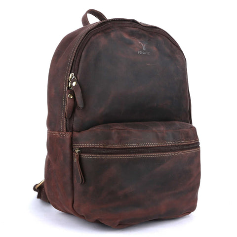 Pinato Genuine Leather Backpack Brown for Women & Men (PL-2318)