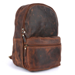 Pinato Genuine Leather Cognac Backpack for Men & Women (PL-2318)