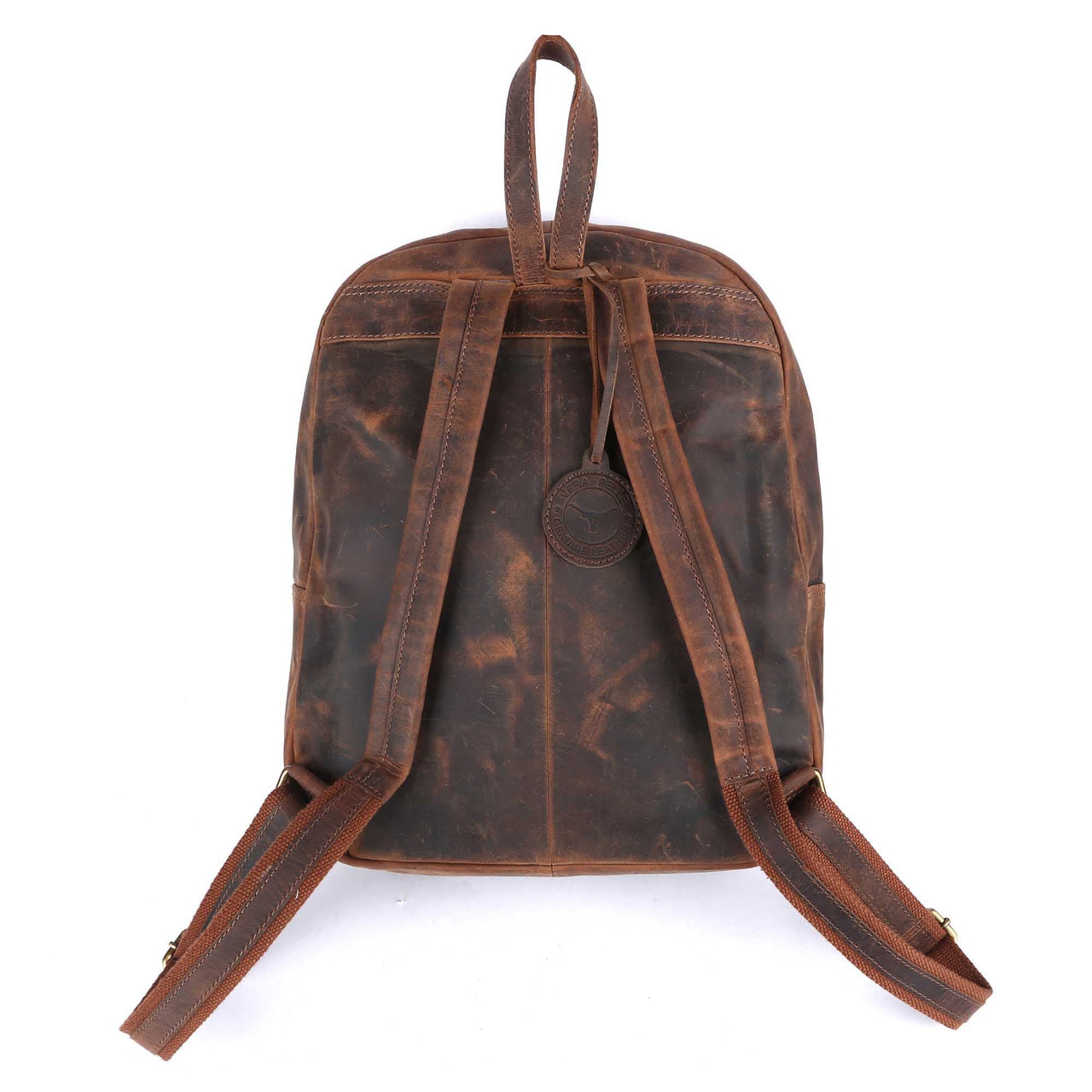 Pinato Genuine Leather Cognac Backpack for Men & Women (PL-2318)