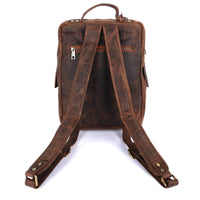 Thumbnail for Pinato Genuine Leather Cognac Backpack for Men & Women (PL-2618)