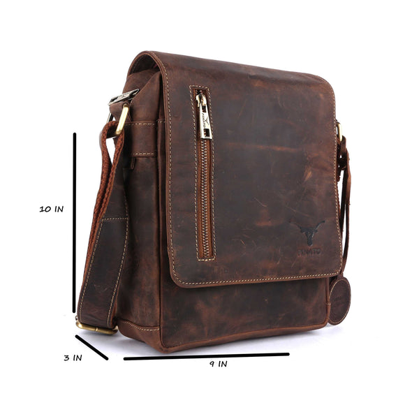 Pinato Genuine Leather Messenger Bag for Men & Women (PL-2718)