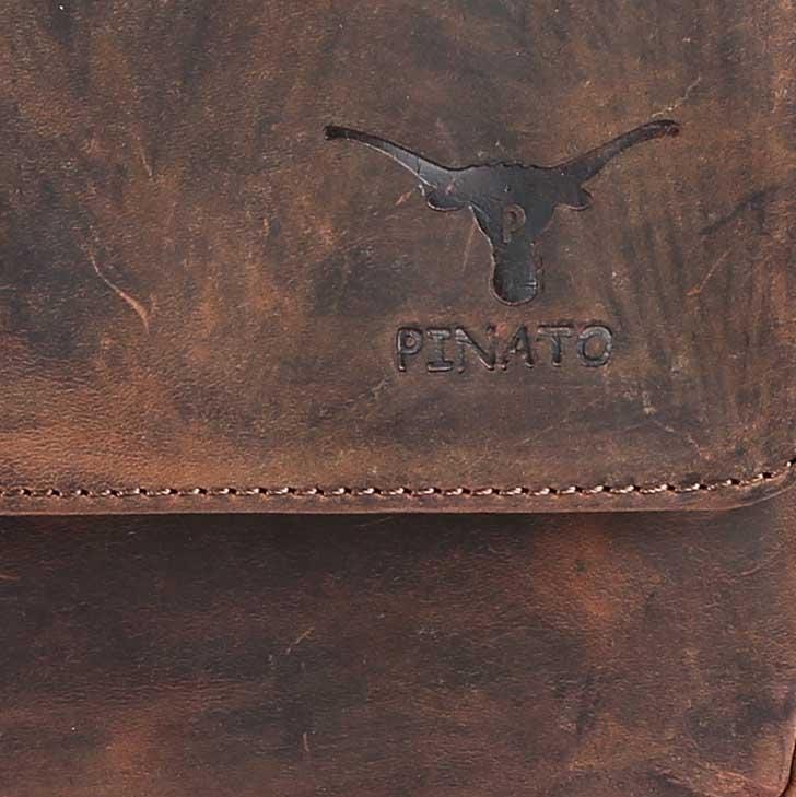 Pinato Genuine Leather Cognac Messenger Bag for Men & Women (PL-2718)