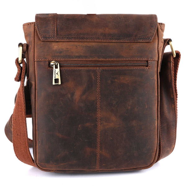 Pinato Genuine Leather Cognac Messenger Bag for Men & Women (PL-3117)
