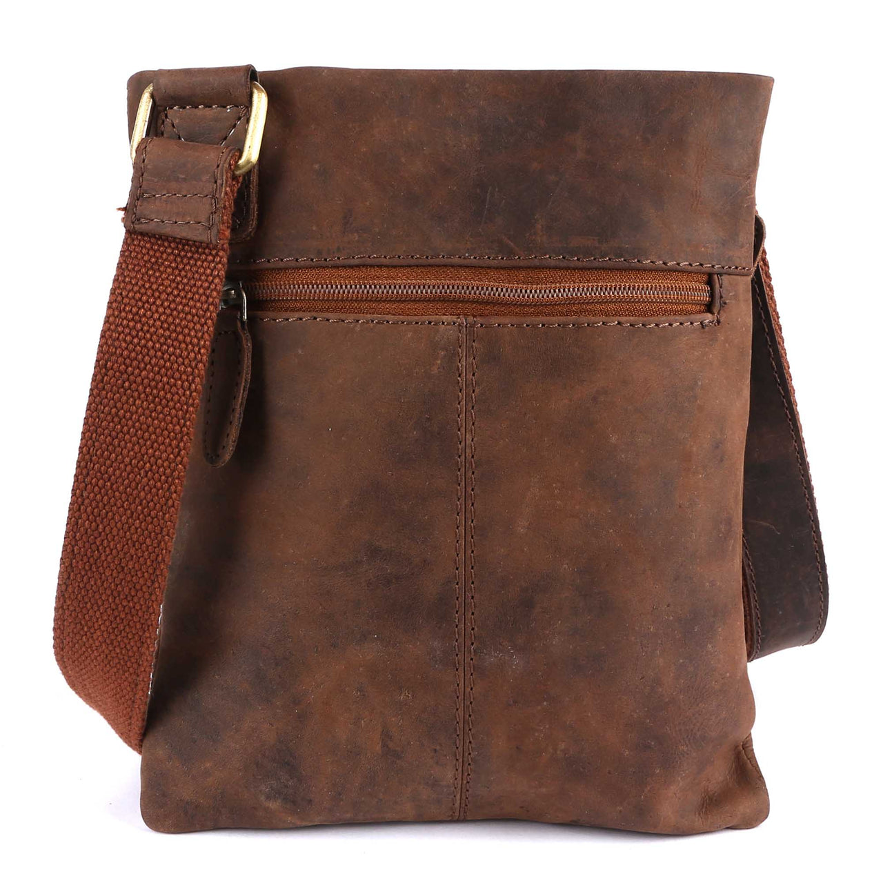 Pinato Genuine Leather Cognac Messenger Bag for Men & Women (PL-4318)