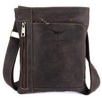 Thumbnail for Pinato Genuine Leather Messenger Bag Brown for Women & Men (PL-4418)