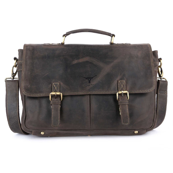 Pinato Genuine Leather Briefcase Portfolio Bag for Women & Men (PL-5118)