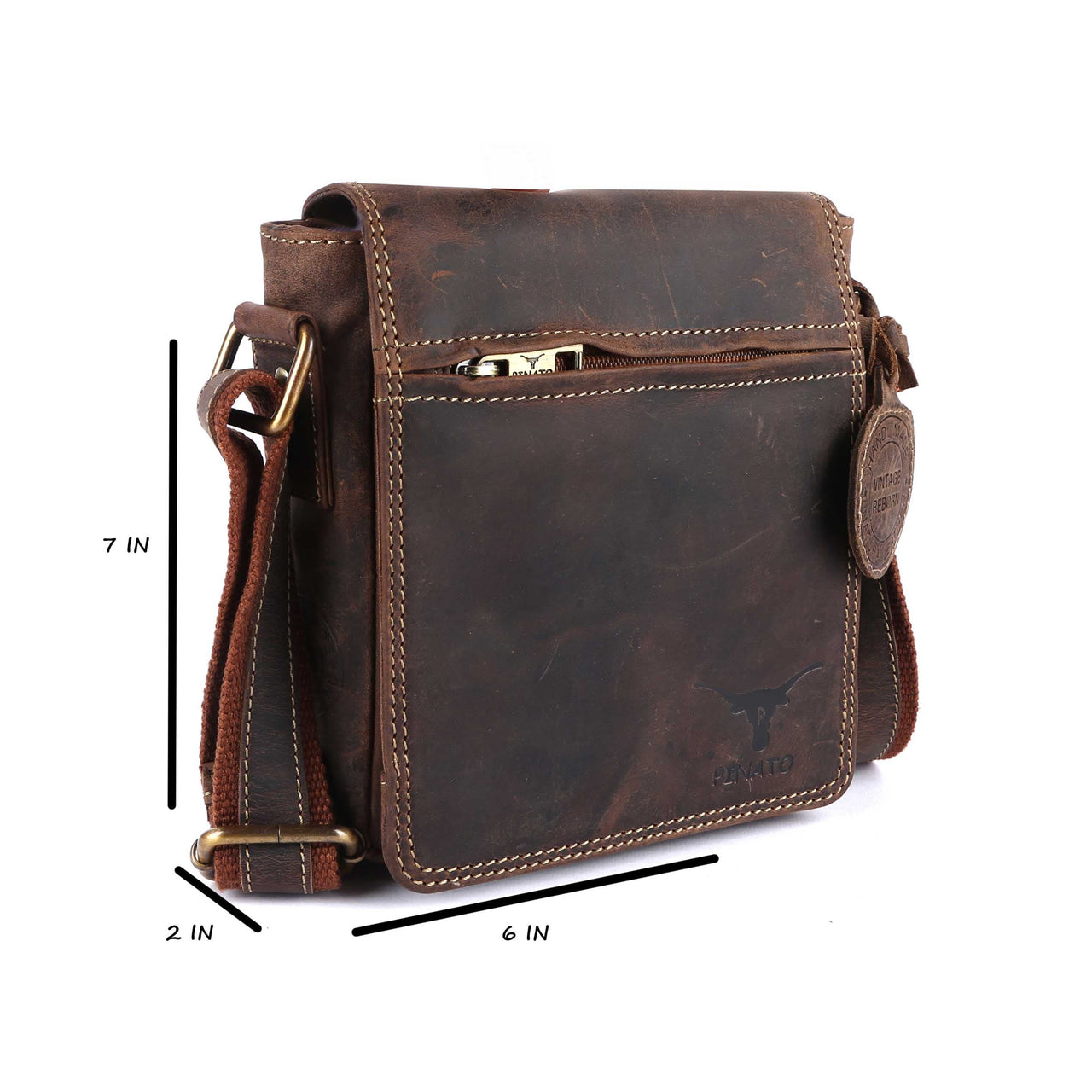 Pinato Genuine Leather Messenger Bag for Men & Women (PL-5417)