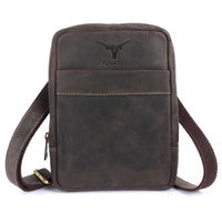 Thumbnail for Pinato Genuine Leather Messenger Bag Brown for Women & Men (PL-5618)