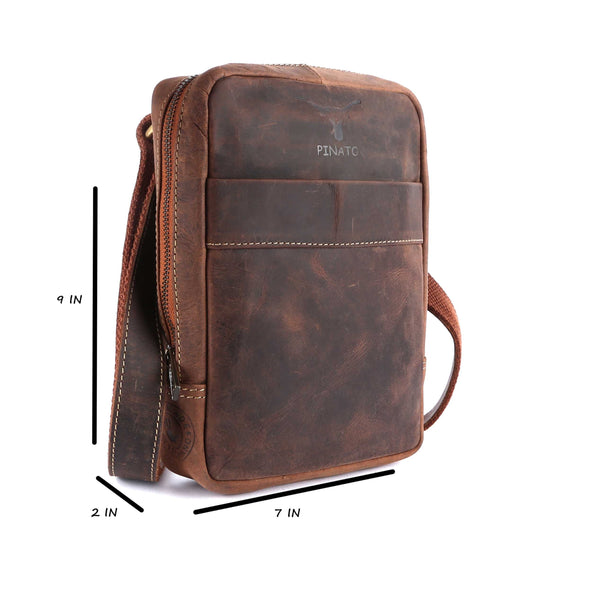 Pinato Genuine Leather Messenger Bag for Men & Women (PL-5618)
