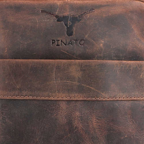 Pinato Genuine Leather Cognac Messenger Bag for Men & Women (PL-5618)