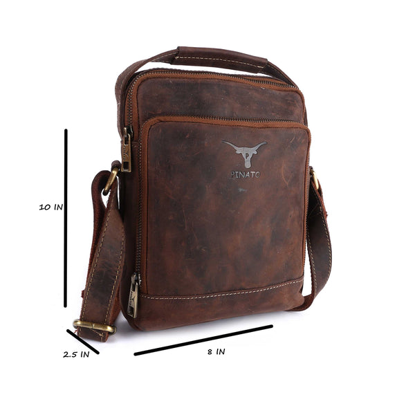 Pinato Genuine Leather Messenger Bag for Men & Women (PL-5718)