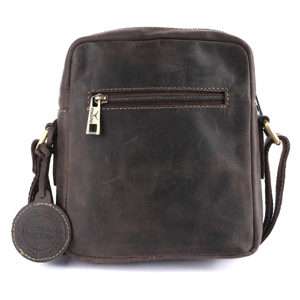 Pinato Genuine Leather Messenger Bag Brown for Women & Men (PL-5818)