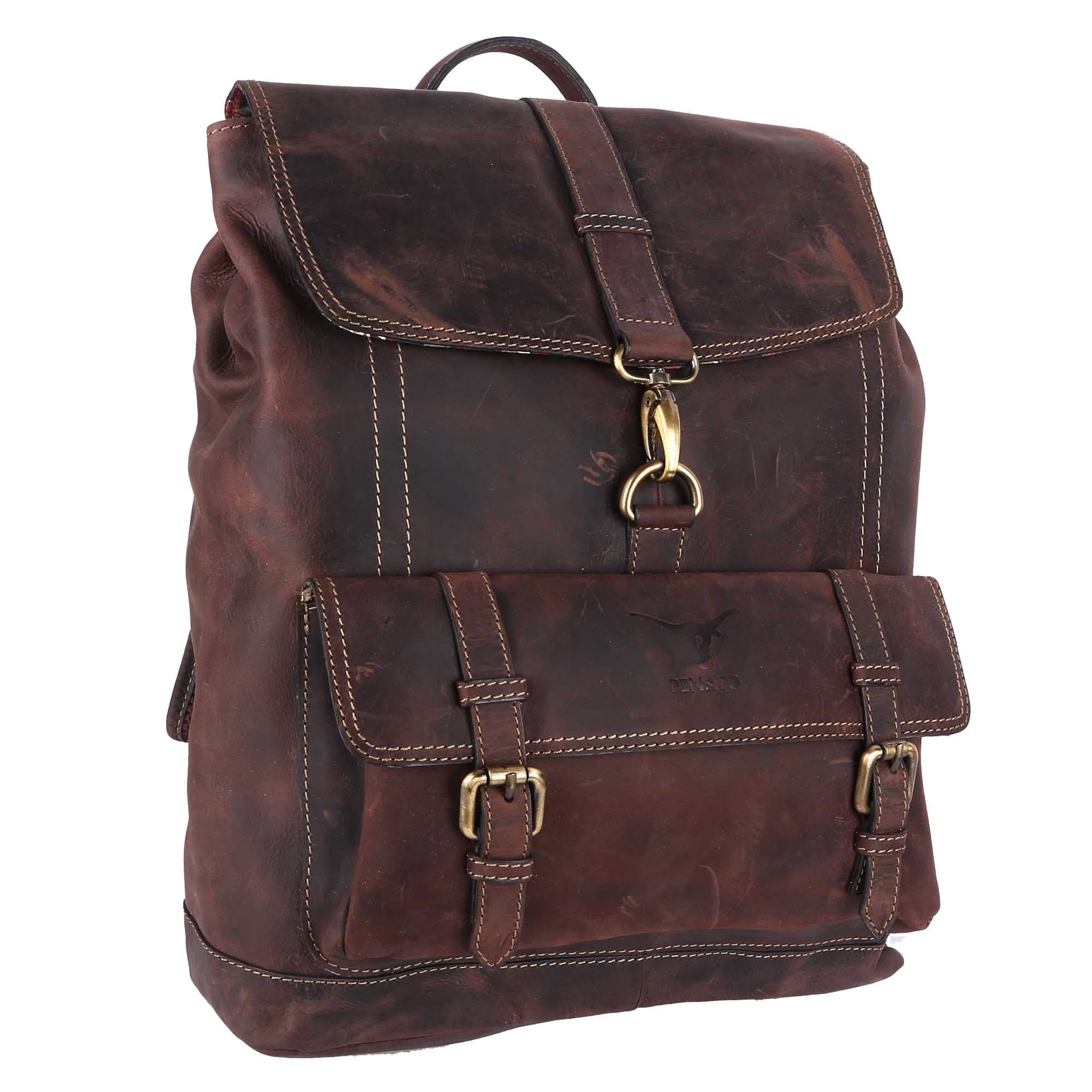 Pinato Genuine Leather Backpack Brown for Women & Men (PL-7717)