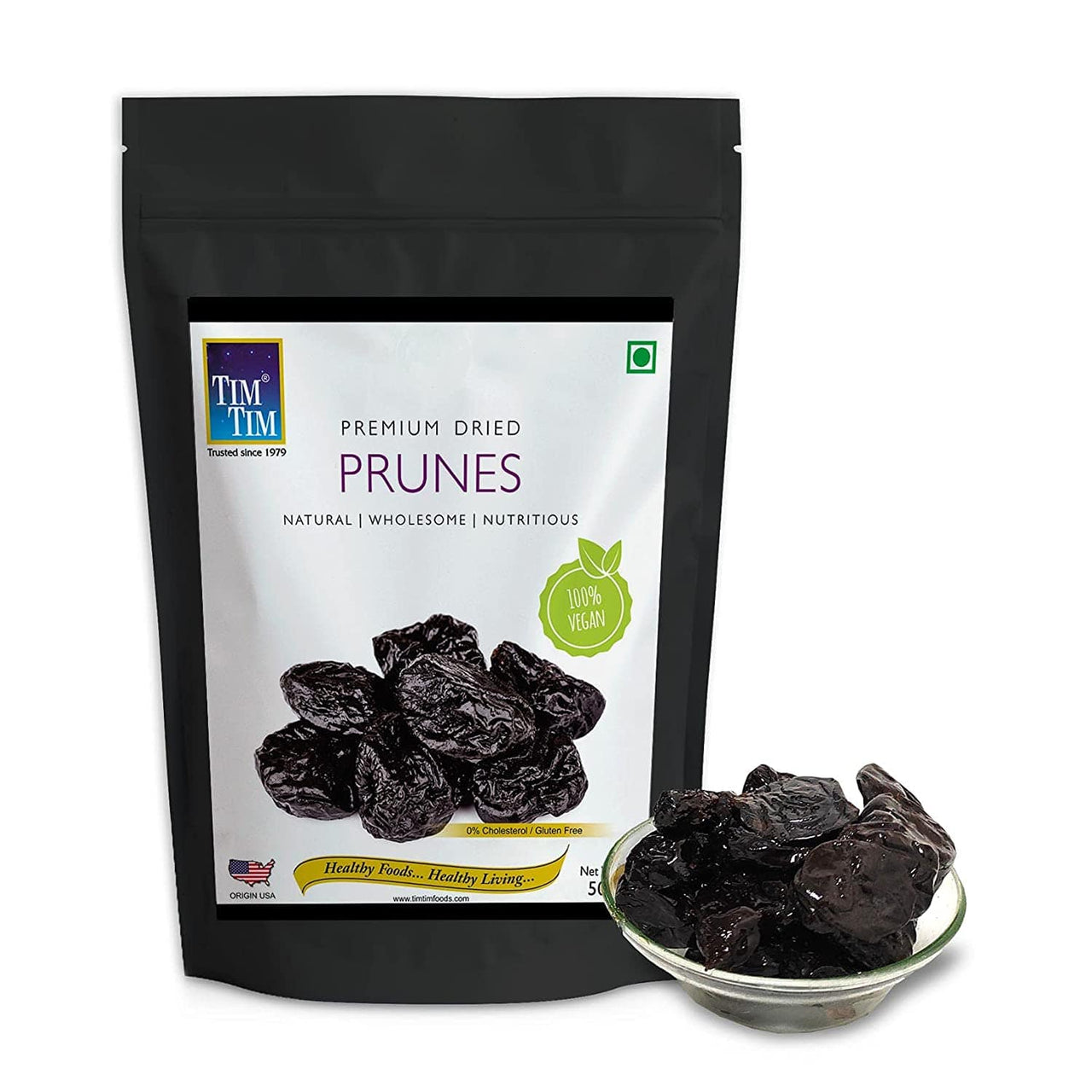 Tim Tim Premium Dried Prunes(pitted)-100gm
