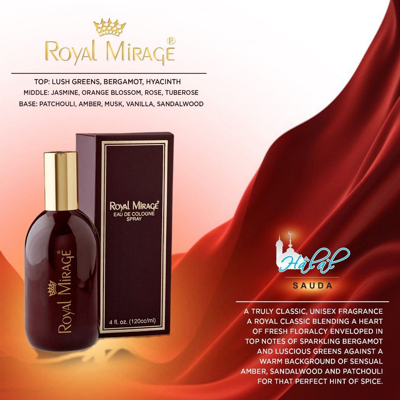 Royal Mirage Perfume Eau De Cologne