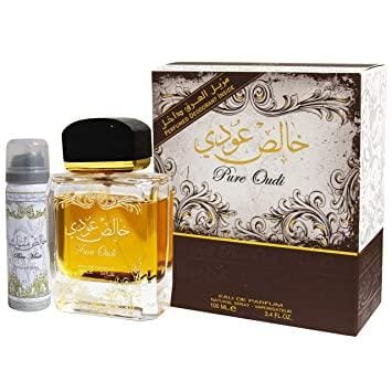 Lattafa Pure Oudi Eau De Parfum 100ml- with Free Deodorant