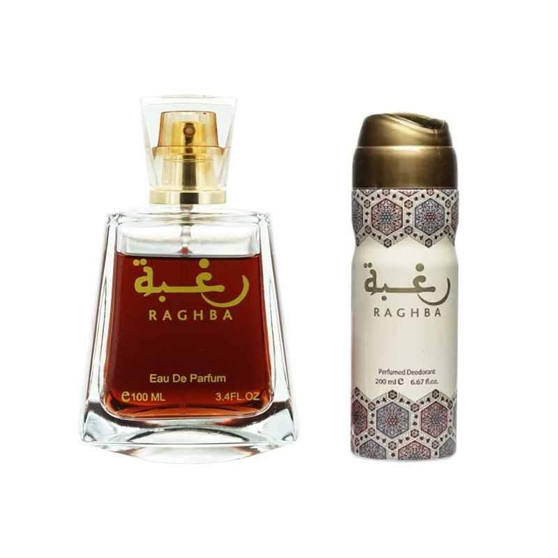 Lattafa Raghba Eau De Parfum 100ml- with Free Deodorant